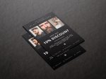 Premium A5 flyer for barbers and barbershops, highlighting first-visit discount and stylish design.