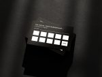 Side-by-side comparison showing a barber with no client retention tool versus one using the minimal black barbershop loyalty card template