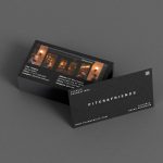 Graphic showing the business card being used by both a shop owner and a freelance barber.