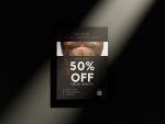 Professional barber client acquisition flyer template designed for barbershop marketing campaigns and first-visit promotions.