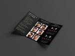 Barber portfolio page showcasing haircut examples and beard styles