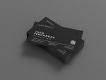 Text graphic on dark background listing who the barber business card template is designed for — solo barbers, chair renters, and barbershop owners