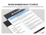 Preview of the barber CV companion guide explaining how to fill out each resume section step by step